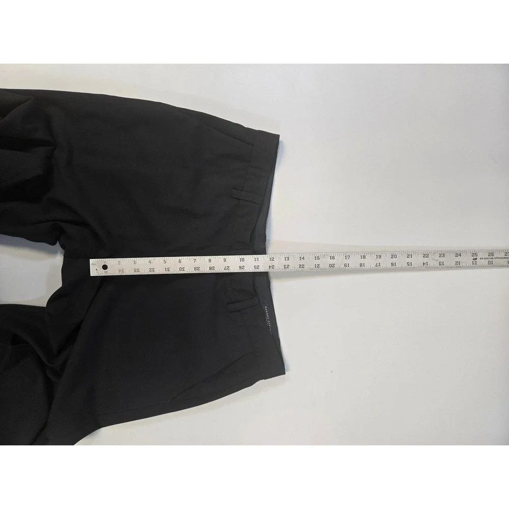 Banana‎ Republic Dawson Men 33x34 Black Wool Lycra Blend Straight Dress Pants